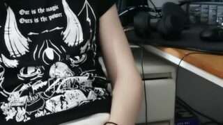 Nerdy Shemale LMB Giving a Wild Blowjob in Glasses!